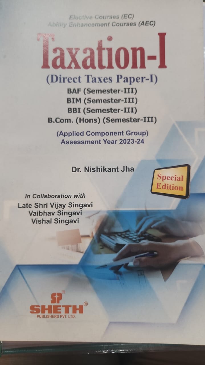 Bridge Course 2023-24 SYBAF Taxation 
