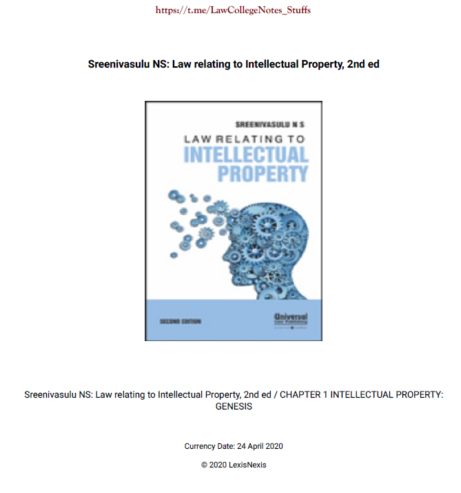 Law of IPR 