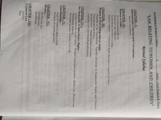 Mokal women and children law